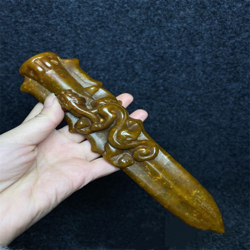 Vintage Collectible Ornaments - Chinesische Sammlung Antiker Handarbeiten Jade-Schnitzereien Xiuyu