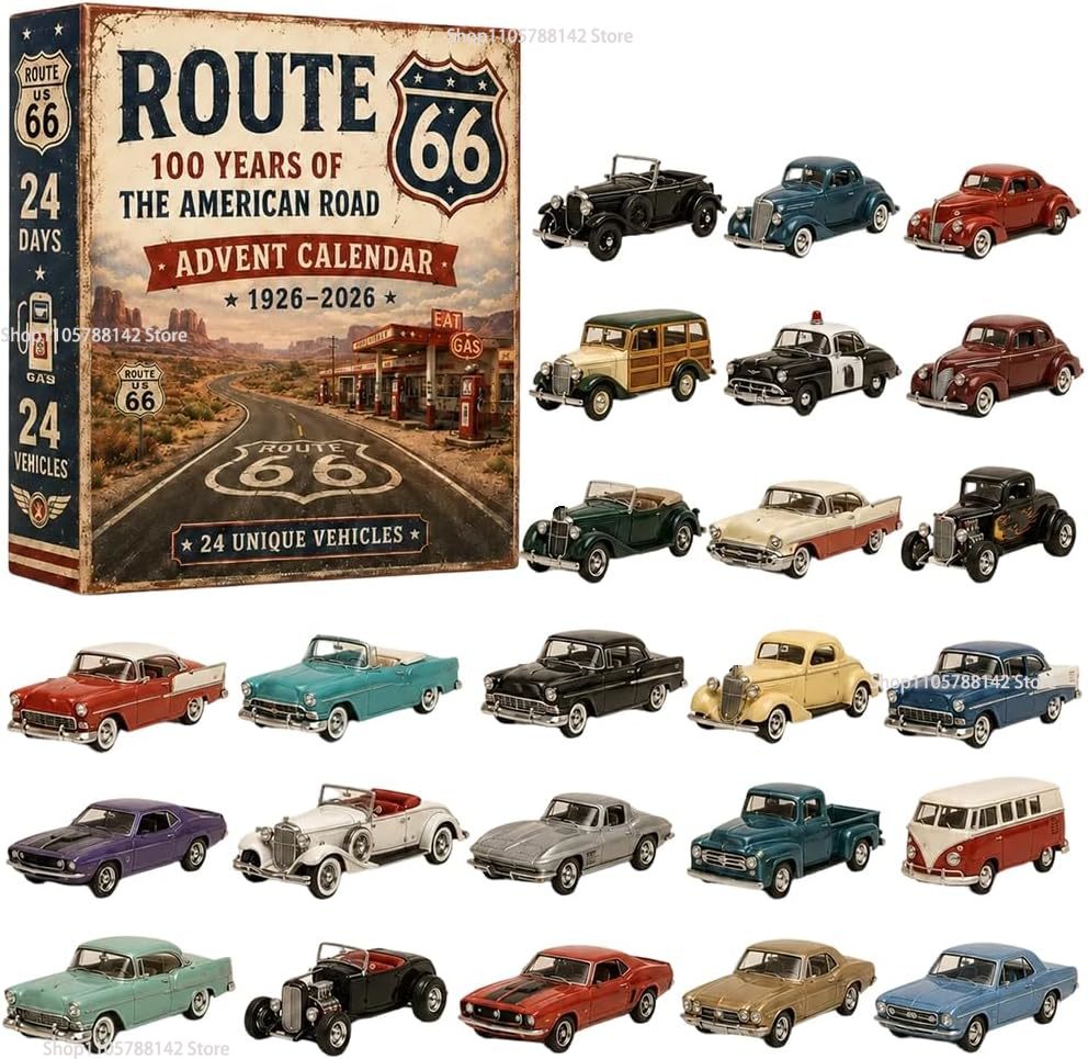 Vintage Collectible Cars - Adventskalender mit Vintage-Fahrzeugen, 24 Tage, 24