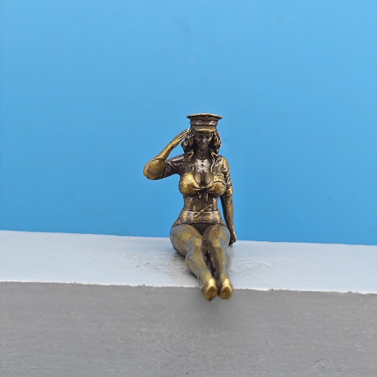 Massive Messing-Miniatur-Mädch – Vintage Collectible Cars Bewertung und Preis