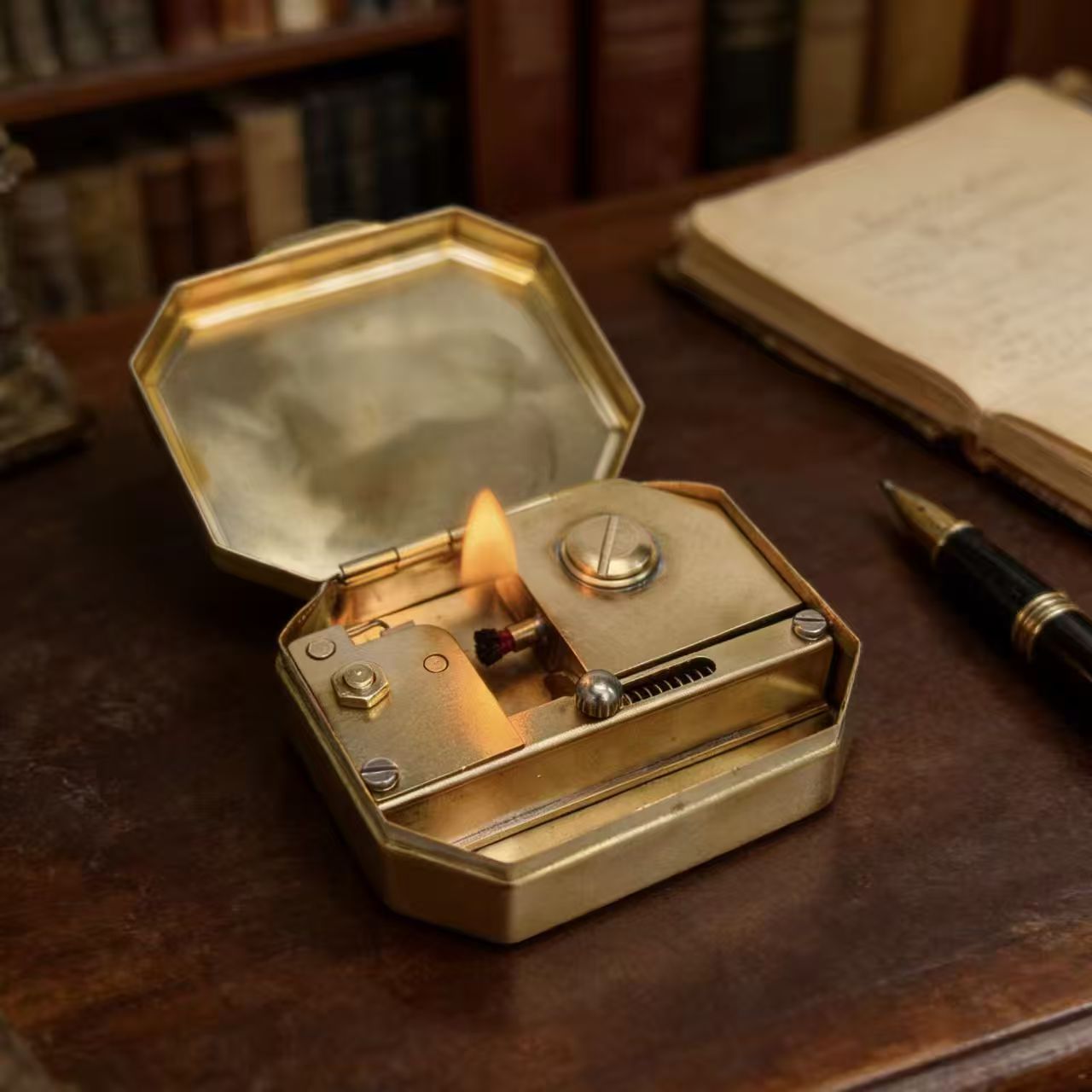 Vintage Reines Kupfer Zahnrad- – Vintage Collectible Lighters Bewertung und Preis