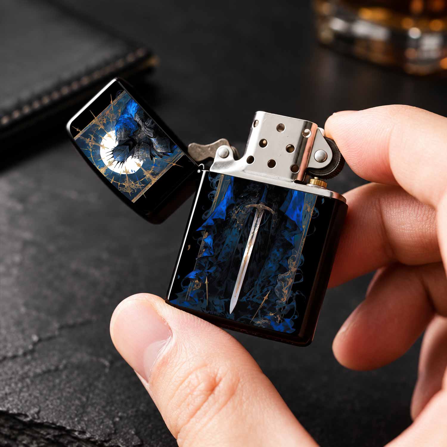 Vintage-Feuerzeug mit Emaille- – Vintage Collectible Lighters Bewertung und Preis