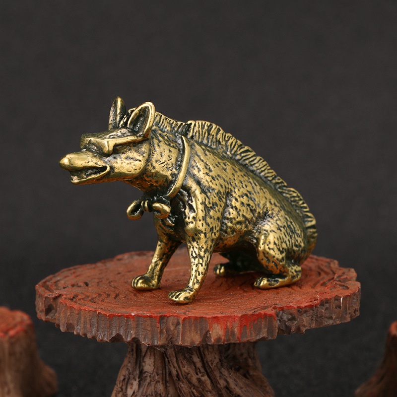 Messing Hyaenidae mit Augen St – Vintage Collectible Ornaments Bewertung und Preis