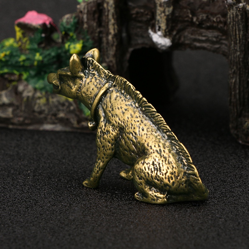 Messing Hyaenidae mit Augen St – Vintage Collectible Ornaments Bewertung und Preis
