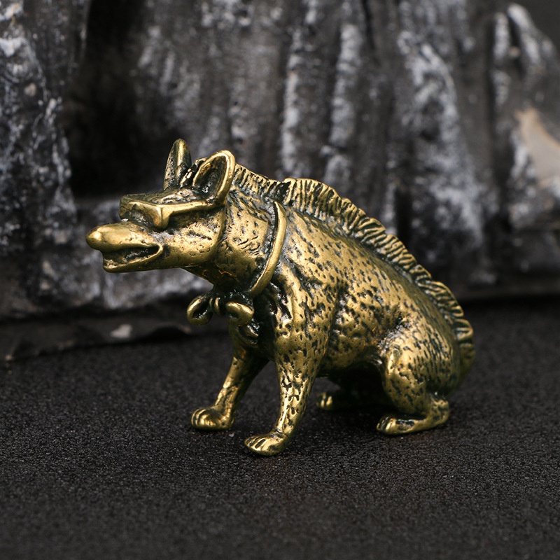 Messing Hyaenidae mit Augen St – Vintage Collectible Ornaments Bewertung und Preis
