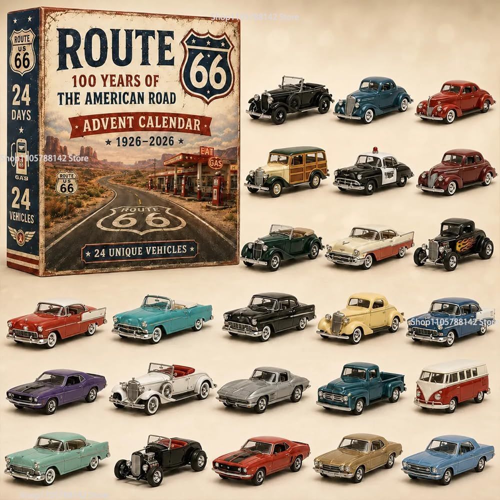Adventskalender mit Vintage-Fa – Vintage Collectible Cars Bewertung und Preis