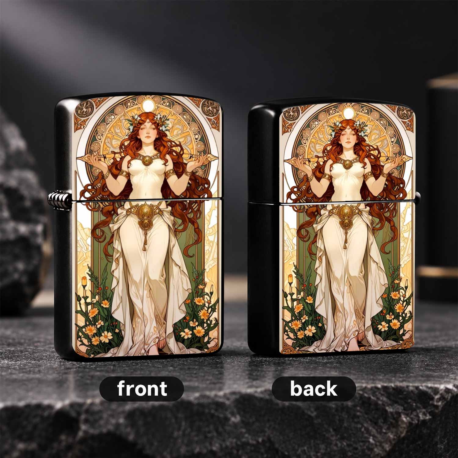 Vintage-Feuerzeug im Art-Nouve – Vintage Collectible Lighters Bewertung und Preis