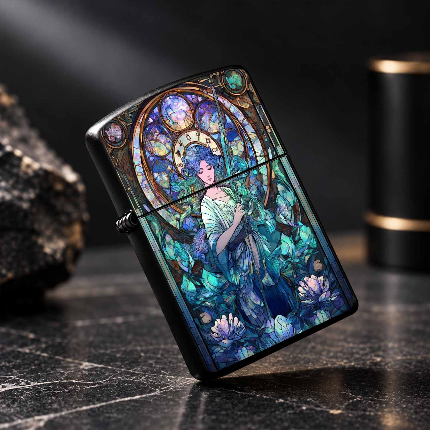 Art Nouveau Feuerzeug mit Meer – Vintage Collectible Lighters Bewertung und Preis