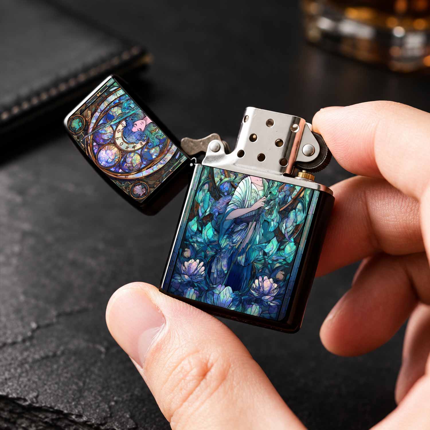 Art Nouveau Feuerzeug mit Meer – Vintage Collectible Lighters Bewertung und Preis