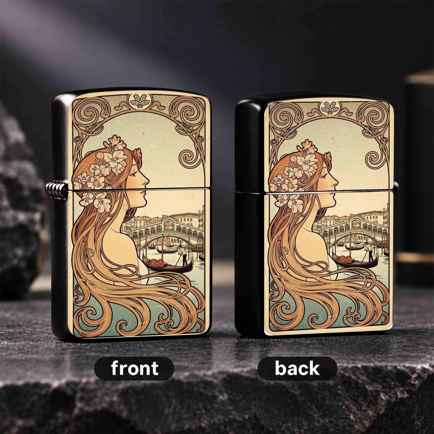 Vintage-Feuerzeug im Art-Nouve – Vintage Collectible Lighters Bewertung und Preis